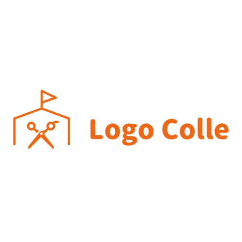 商品番号 0031 ハサミ テント のロゴデザイン ロゴの作成 ご購入ならロゴコレ